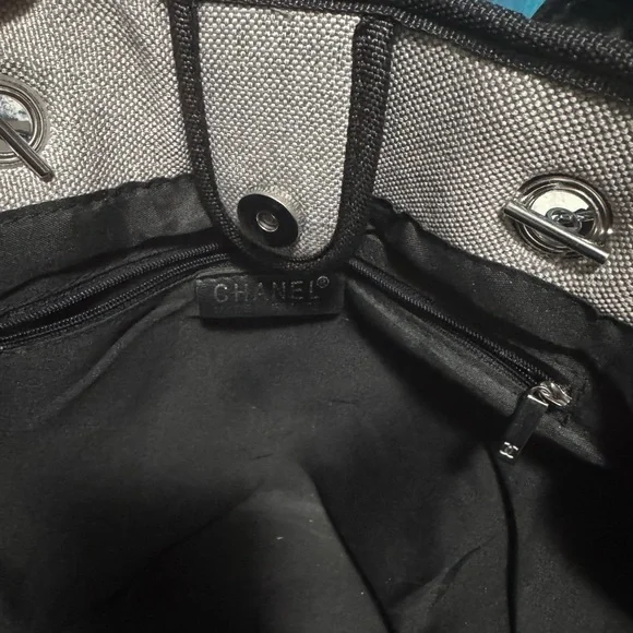 Gray Canvas Tote Bag - Picture 4 of 4